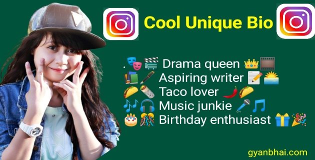 Unique bio for Instagram for girl [All in One]